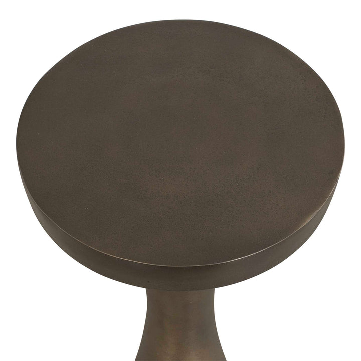 MIKO INDOOR-OUTDOOR BRONZE DRINK TABLE