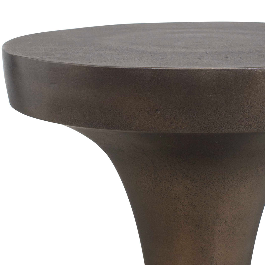 MIKO INDOOR-OUTDOOR BRONZE DRINK TABLE