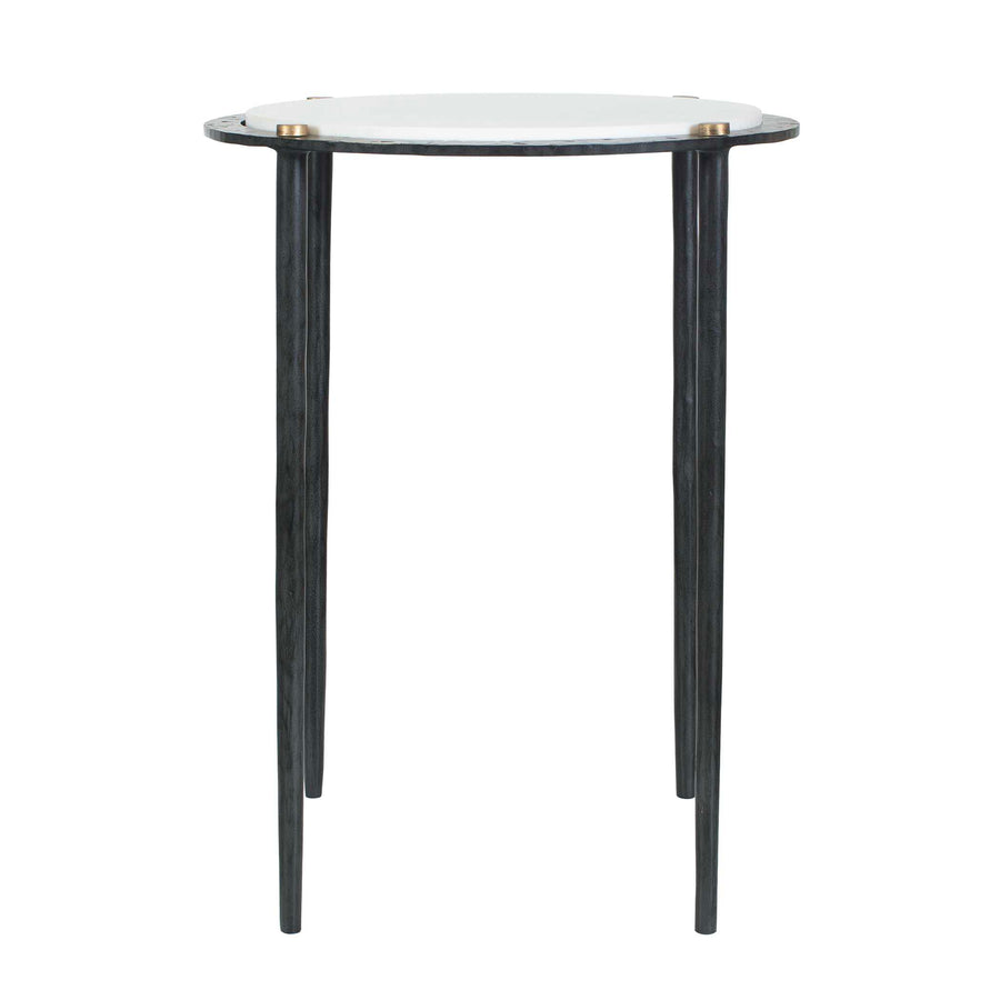 WREN WHITE MARBLE ACCENT TABLE