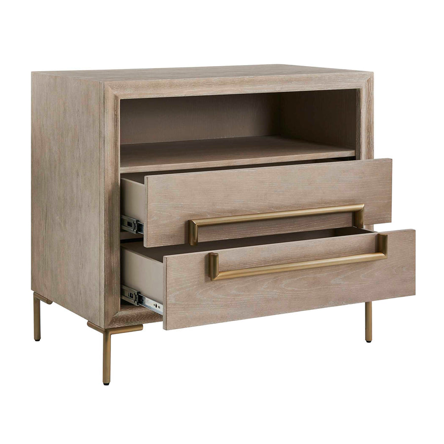 ALESSIA LIGHT OAK NIGHTSTAND