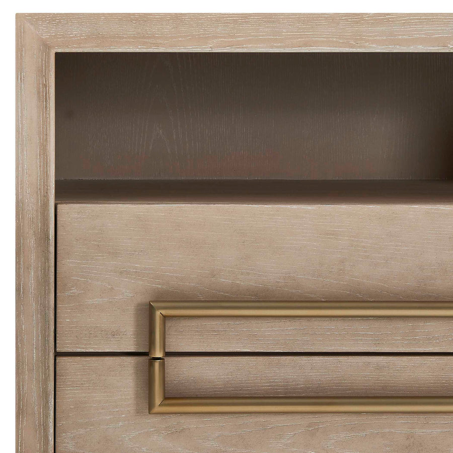 ALESSIA LIGHT OAK NIGHTSTAND