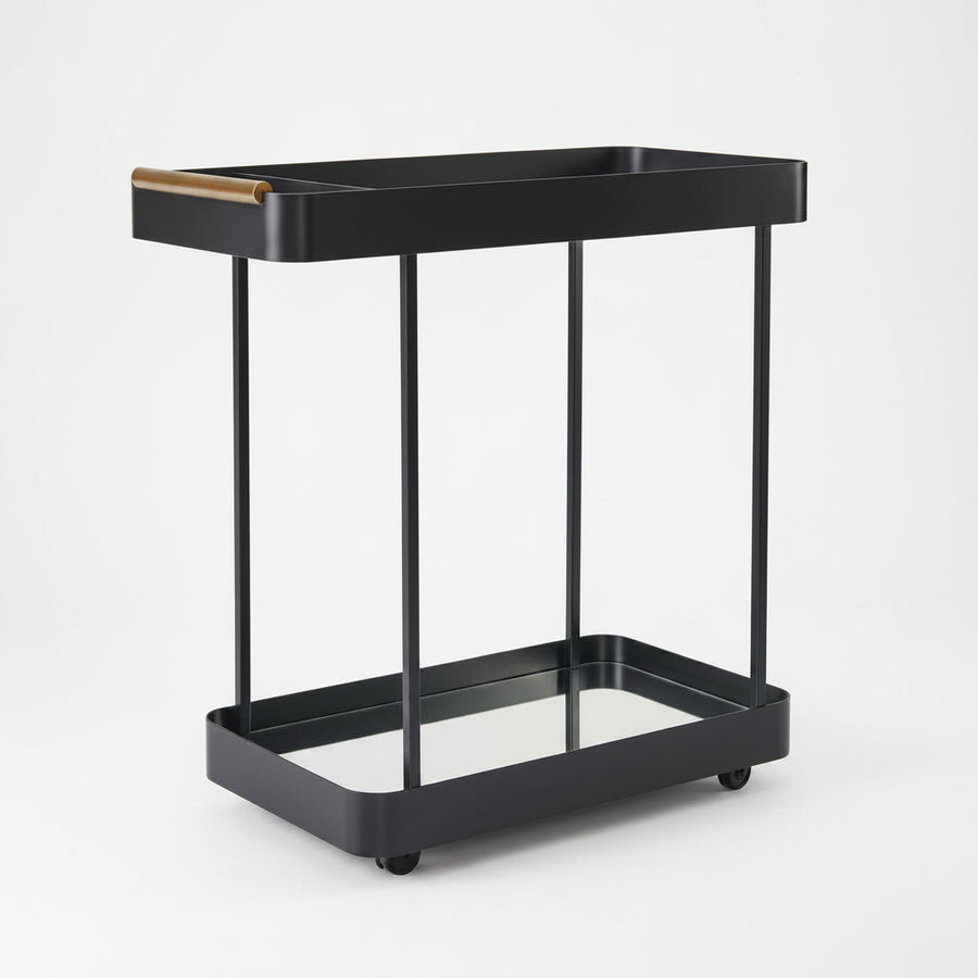 VESPER BLACK IRON BAR CART