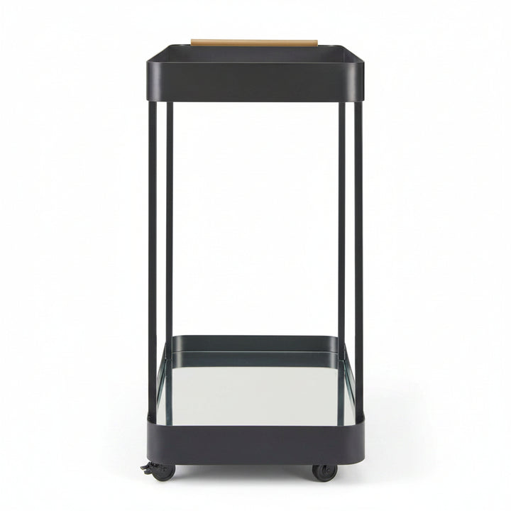 VESPER BLACK IRON BAR CART