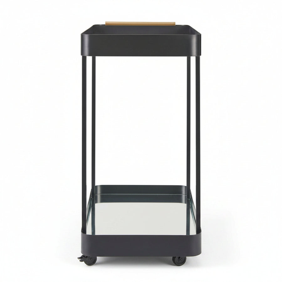 VESPER BLACK IRON BAR CART