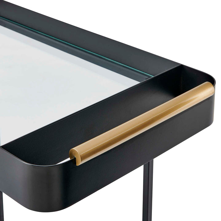 VESPER BLACK IRON BAR CART