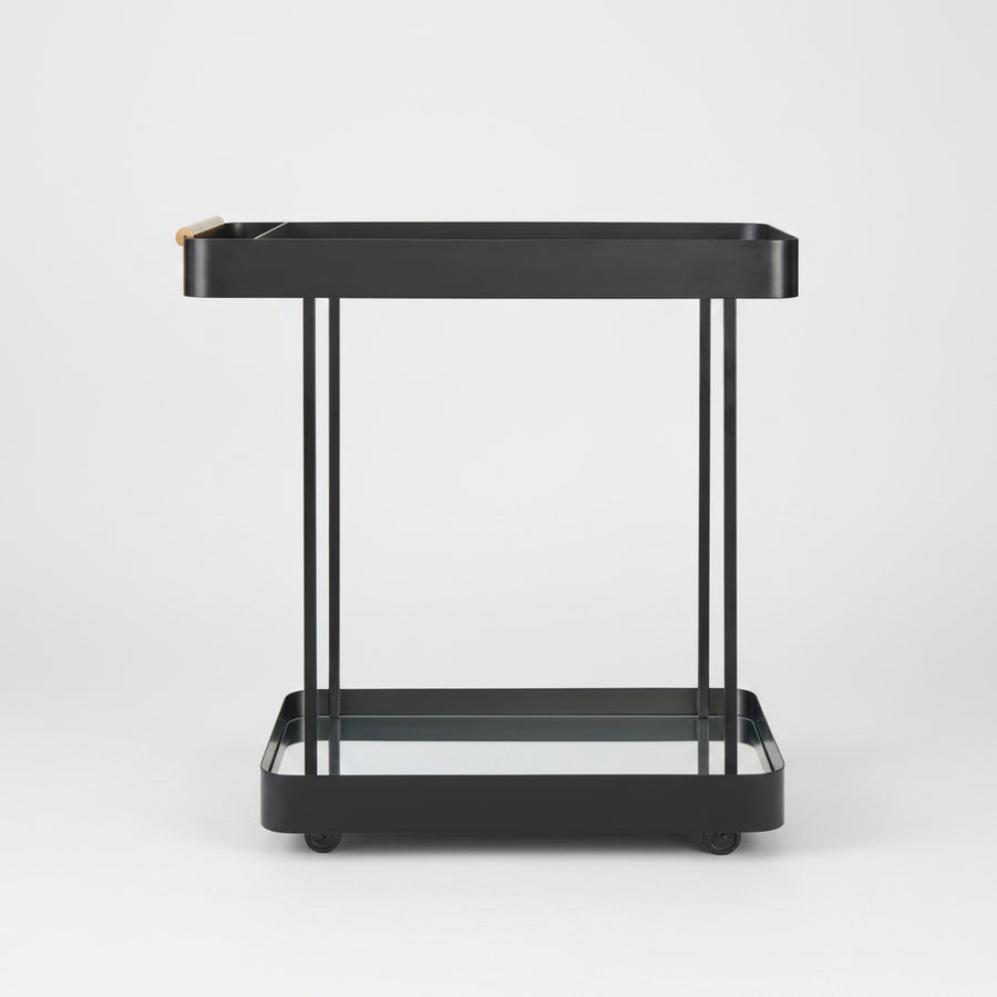 VESPER BLACK IRON BAR CART