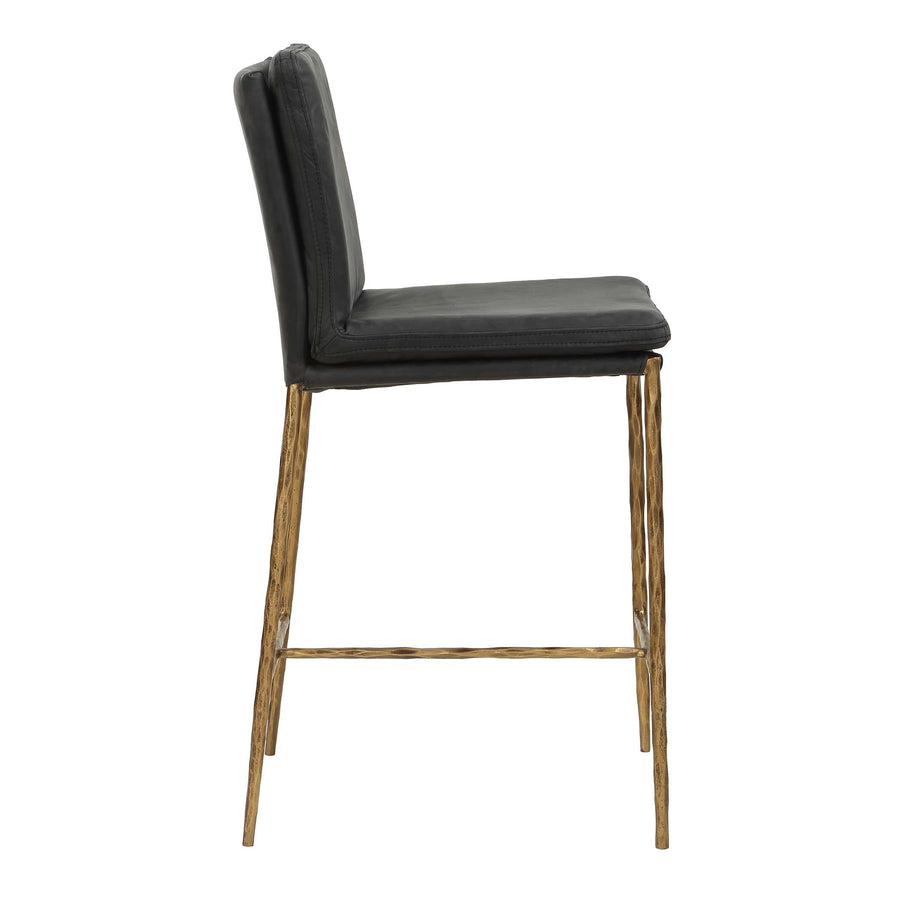 ASCEND CHARCOAL LEATHER COUNTER STOOL