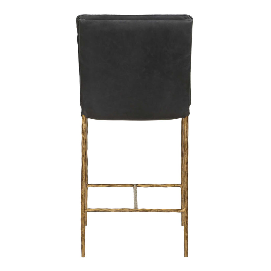ASCEND CHARCOAL LEATHER COUNTER STOOL