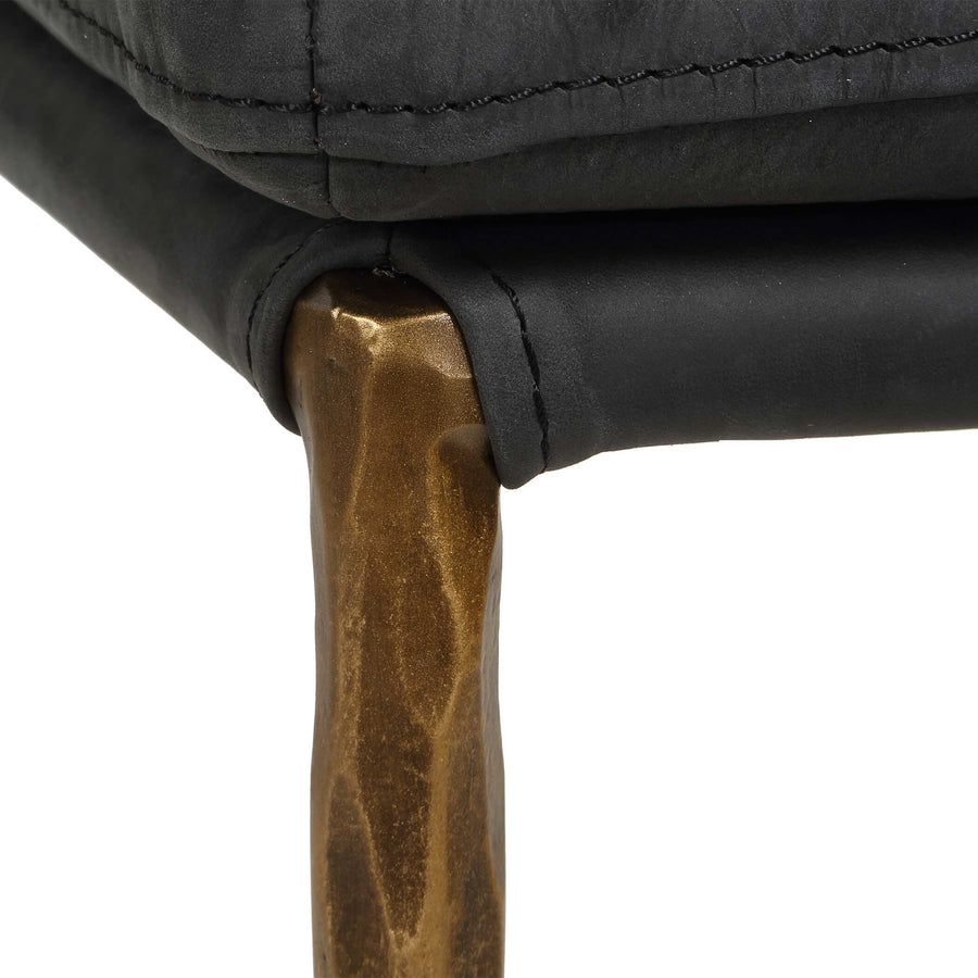 ASCEND CHARCOAL LEATHER COUNTER STOOL