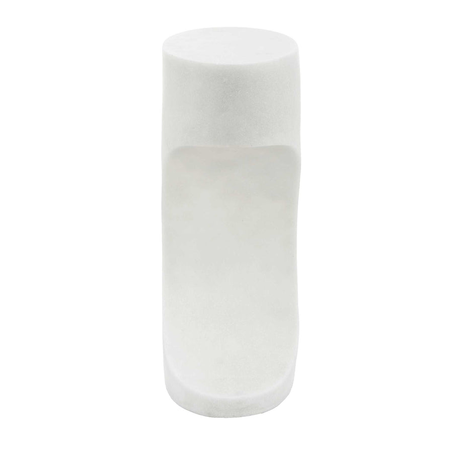 STEVIE WHITE STONE ACCENT TABLE