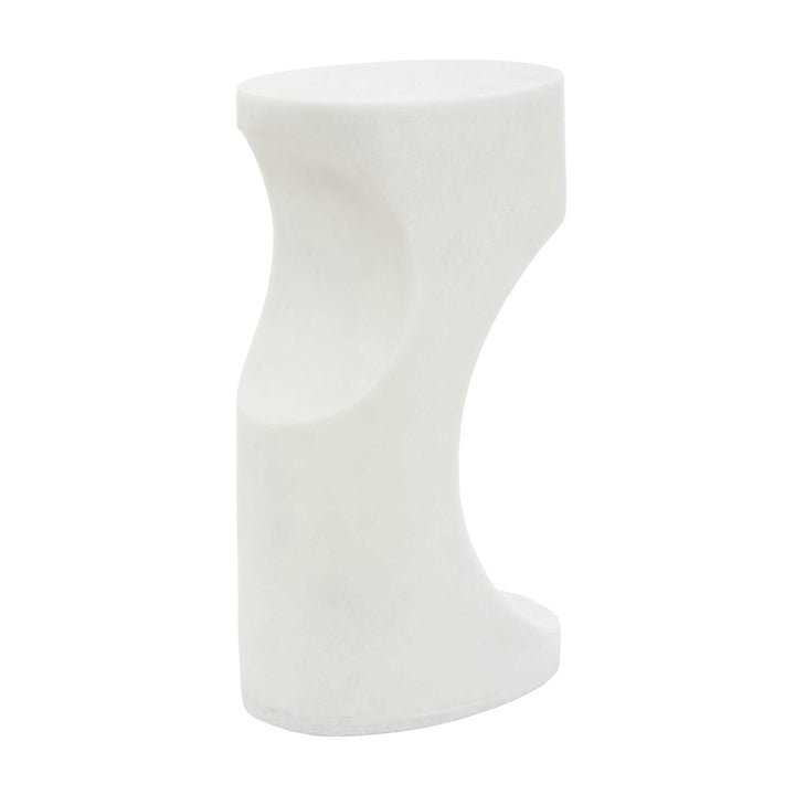 STEVIE WHITE STONE ACCENT TABLE