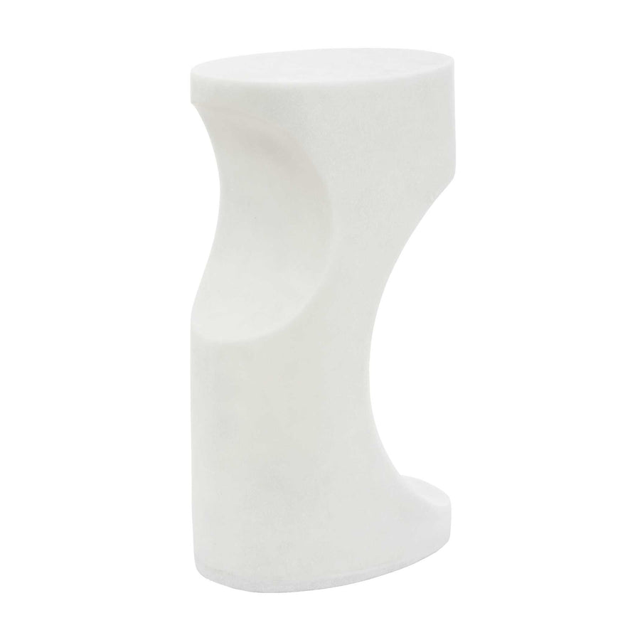 STEVIE WHITE STONE ACCENT TABLE