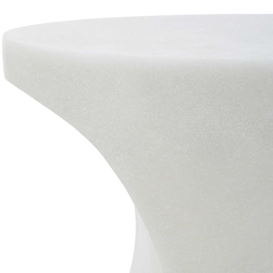STEVIE WHITE STONE ACCENT TABLE