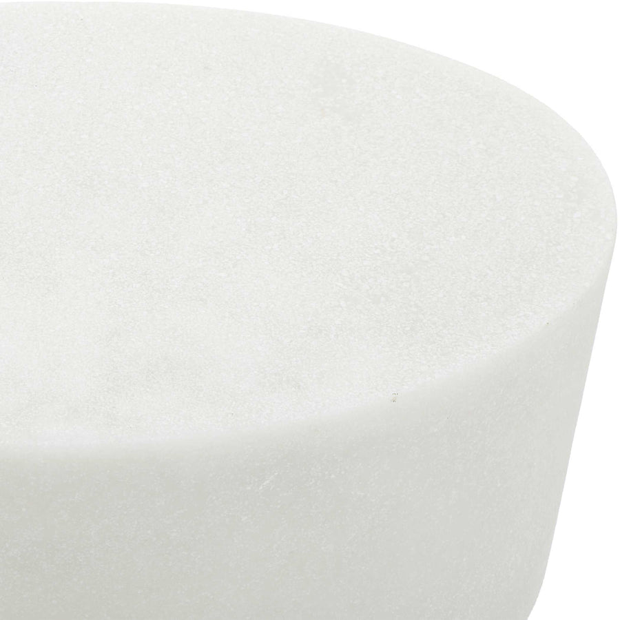 STEVIE WHITE STONE ACCENT TABLE