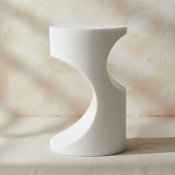 STEVIE WHITE STONE ACCENT TABLE