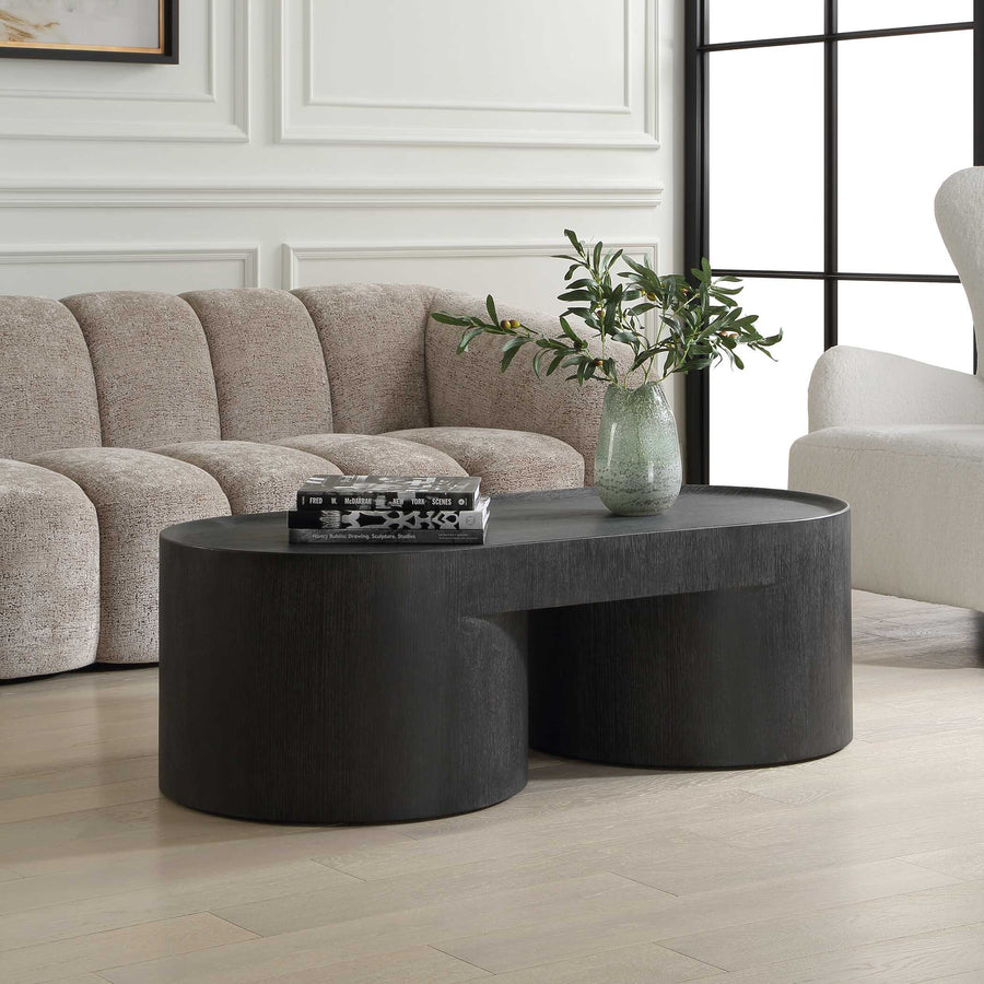 ISBELL EBONY OAK COFFEE TABLE