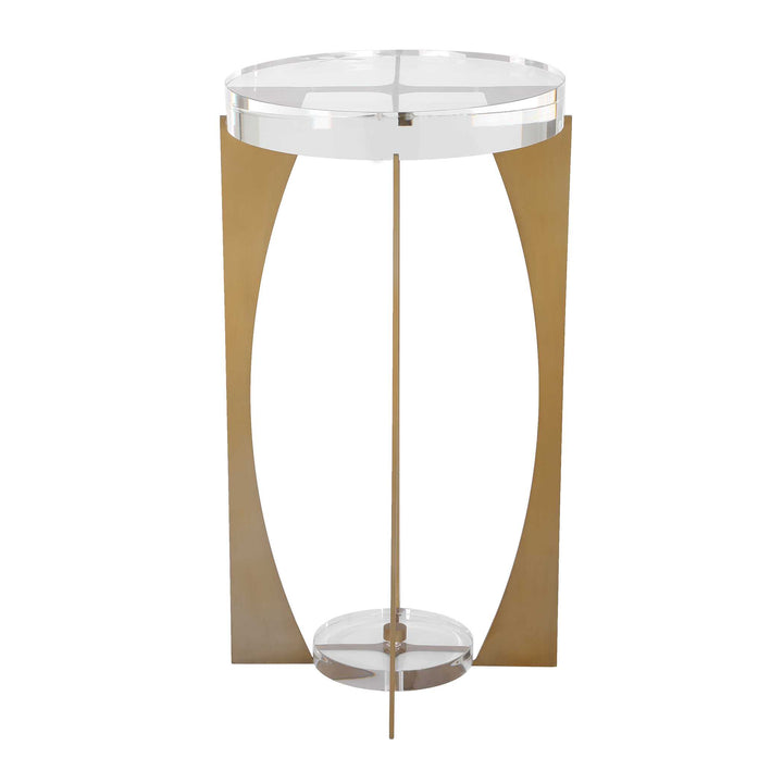 KOLKATA CRYSTAL + BRASS ACCENT TABLE