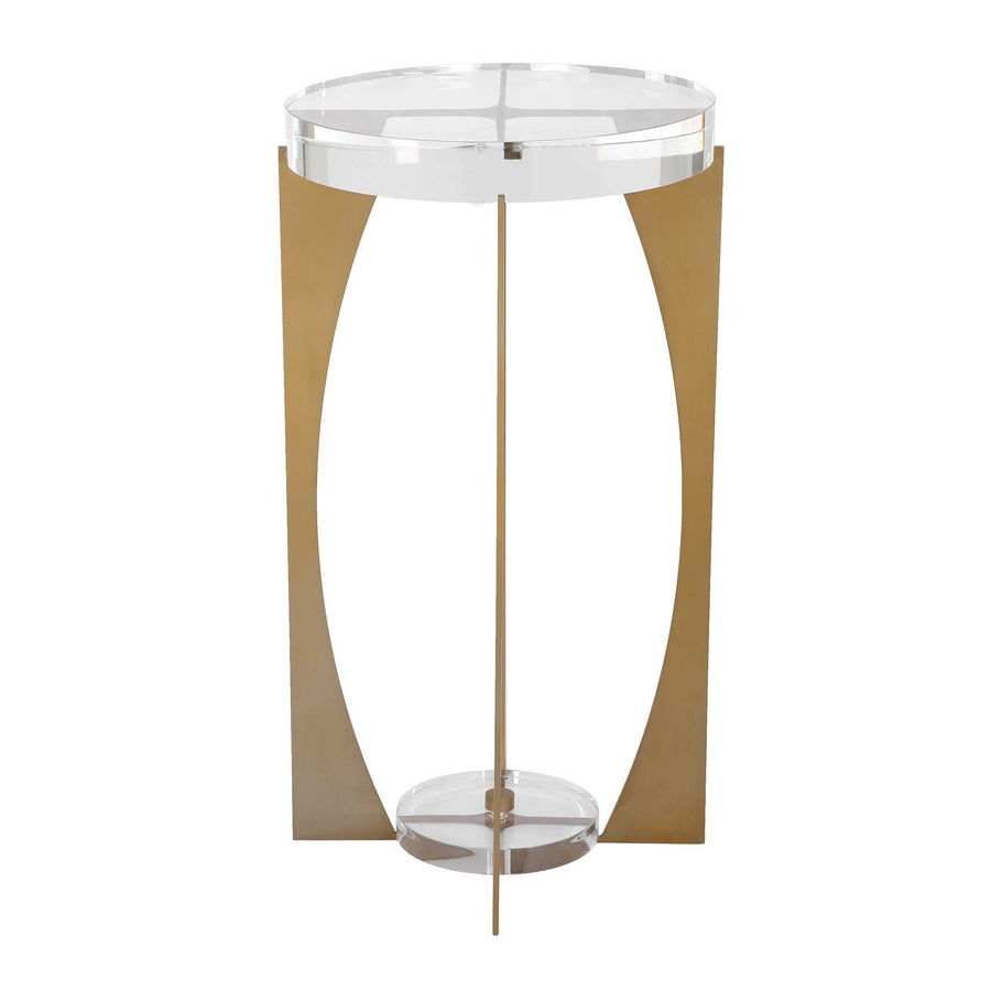 KOLKATA CRYSTAL + BRASS ACCENT TABLE