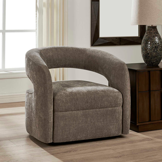 Brown upholstered chair
