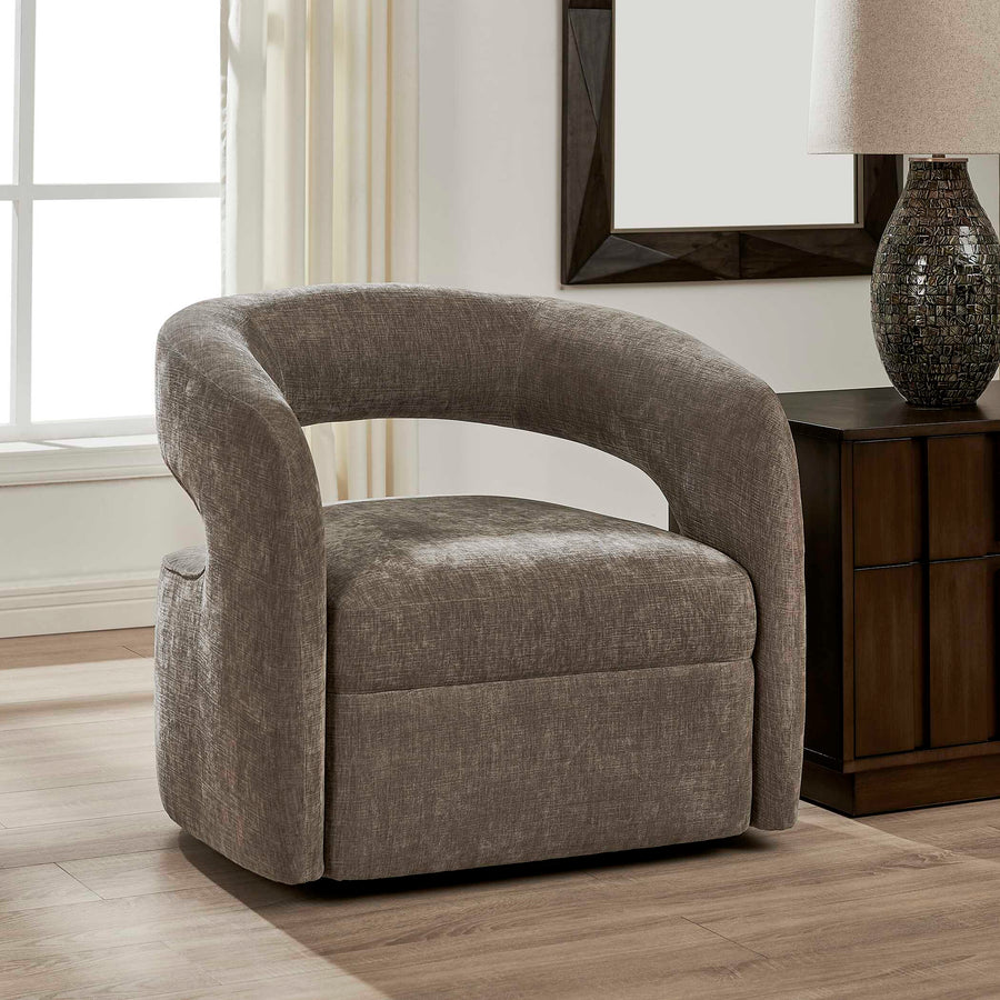 Brown upholstered chair