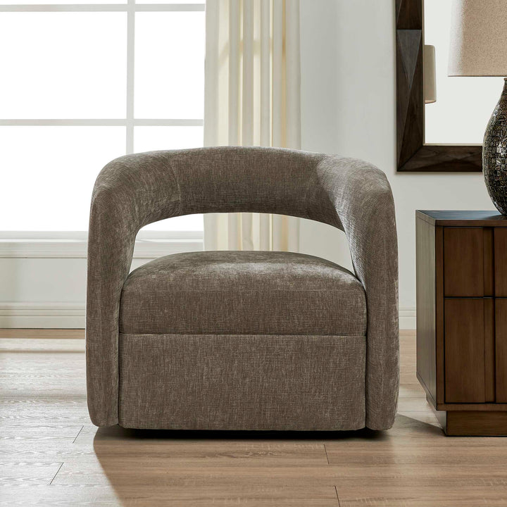 Brown upholstered chair