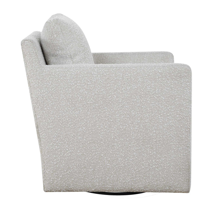 TISDELL CREAM BOUCLE SWIVEL CHAIR