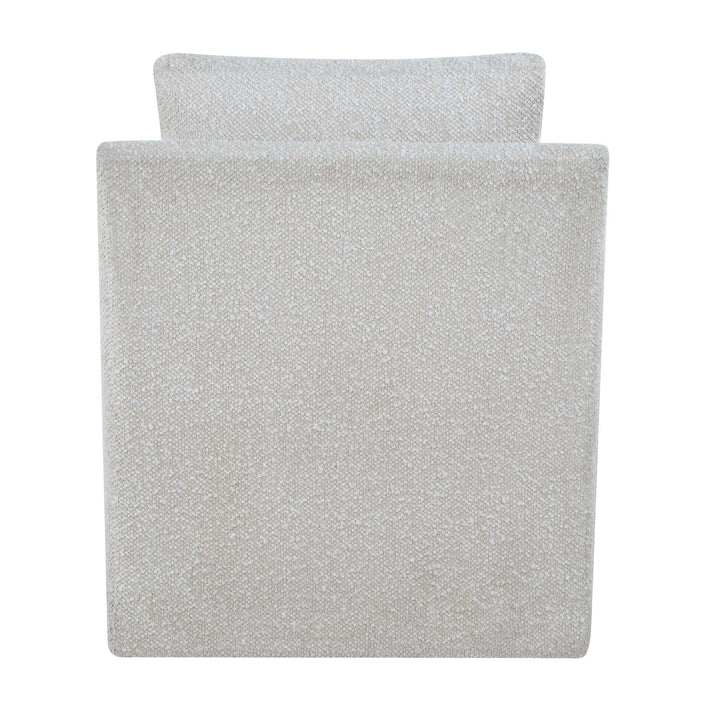 TISDELL CREAM BOUCLE SWIVEL CHAIR