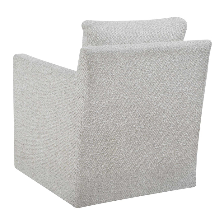 TISDELL CREAM BOUCLE SWIVEL CHAIR