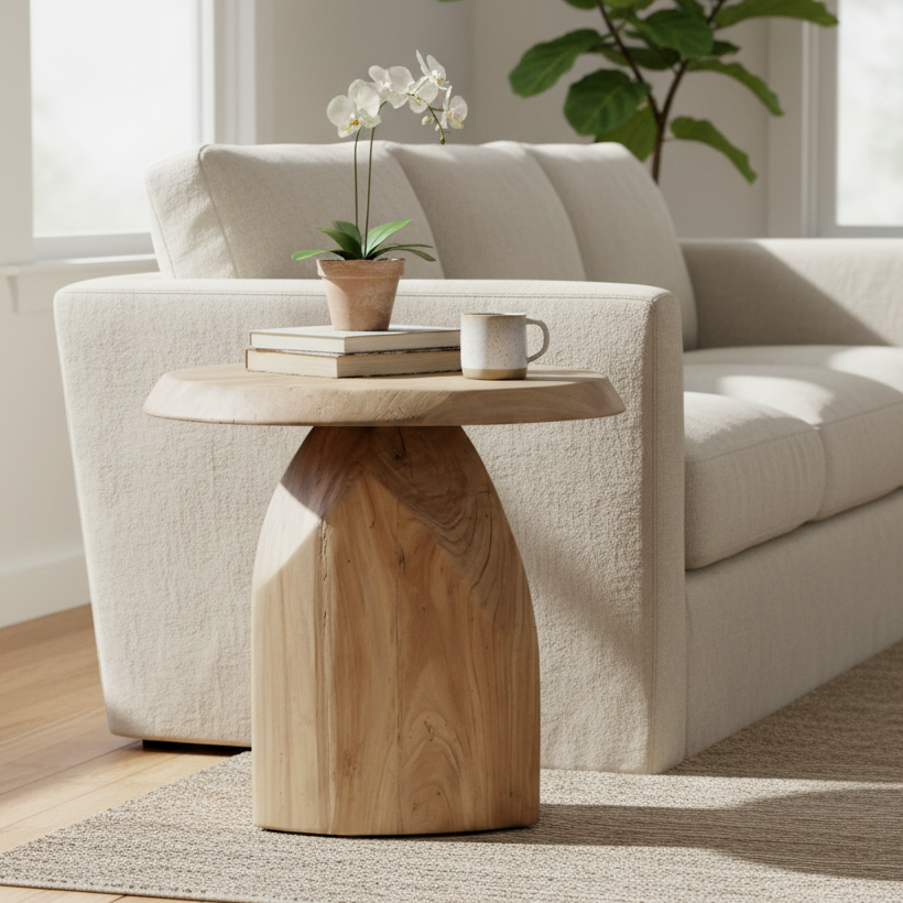 TIERNAN RECLAIMED OAK SIDE TABLE