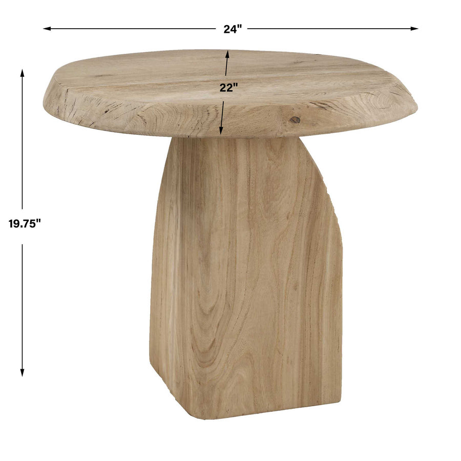 TIERNAN RECLAIMED OAK SIDE TABLE