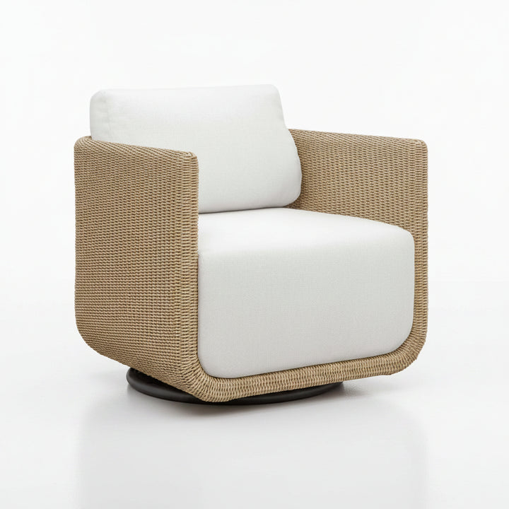 SANTORINI OUTDOOR WICKER SWIVEL CHAIR
