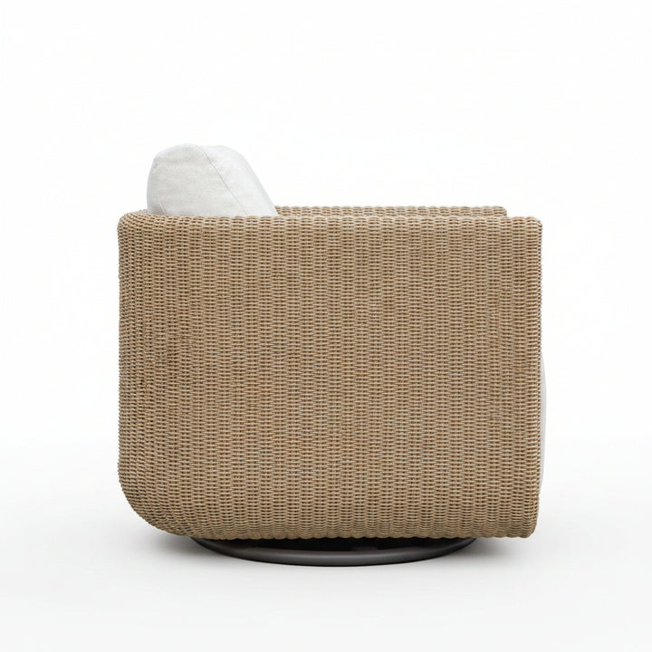 SANTORINI OUTDOOR WICKER SWIVEL CHAIR