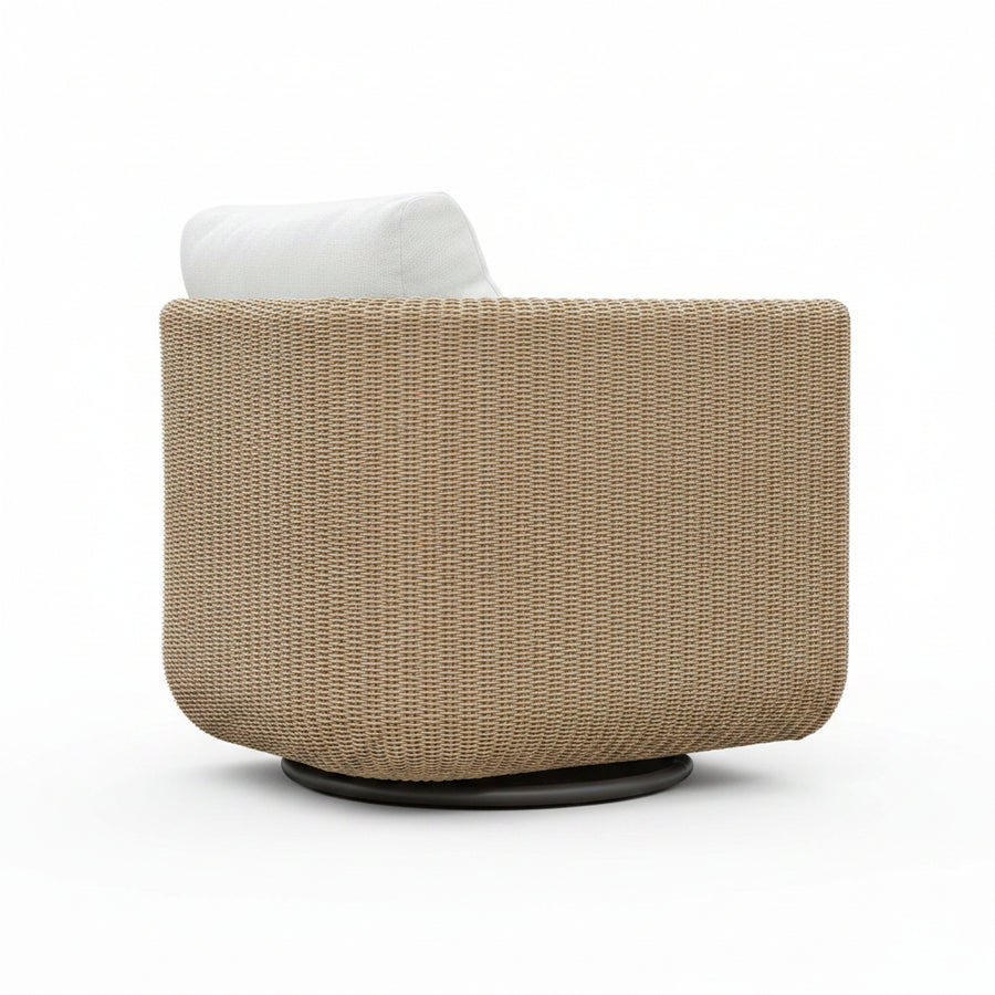 SANTORINI OUTDOOR WICKER SWIVEL CHAIR