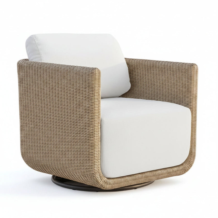 SANTORINI OUTDOOR WICKER SWIVEL CHAIR