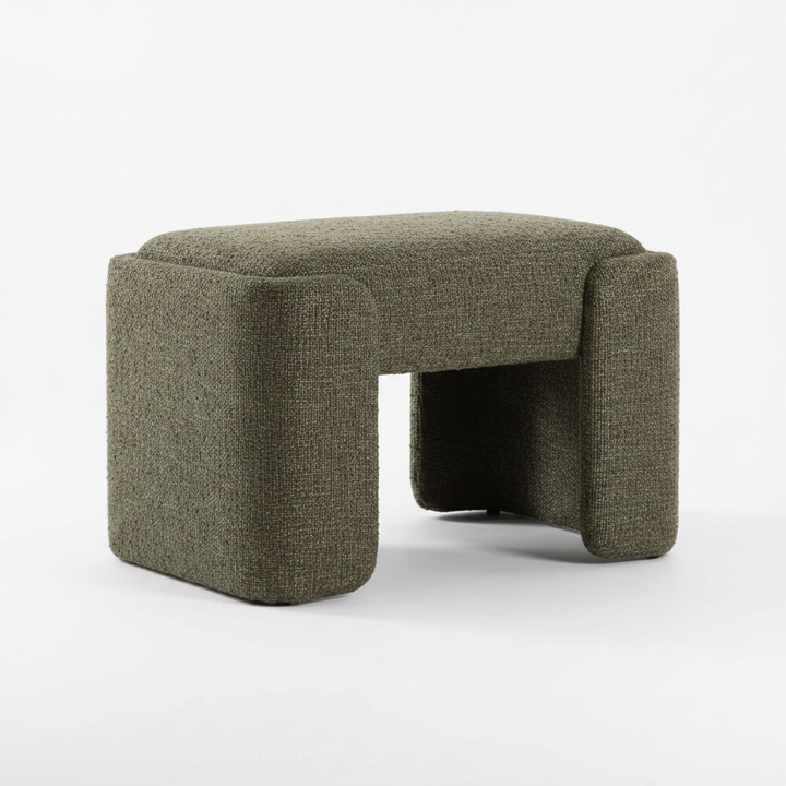 ANGUS GREEN BOUCLE SMALL BENCH