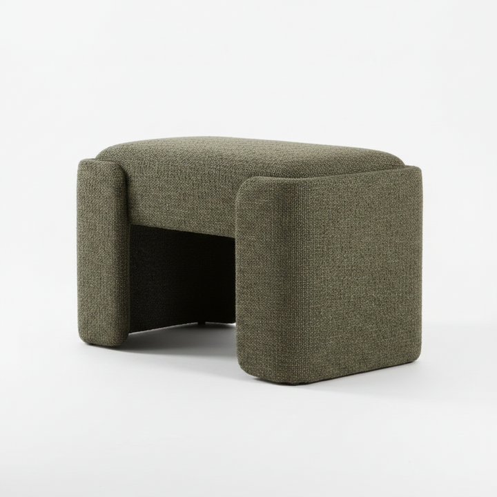 ANGUS GREEN BOUCLE SMALL BENCH