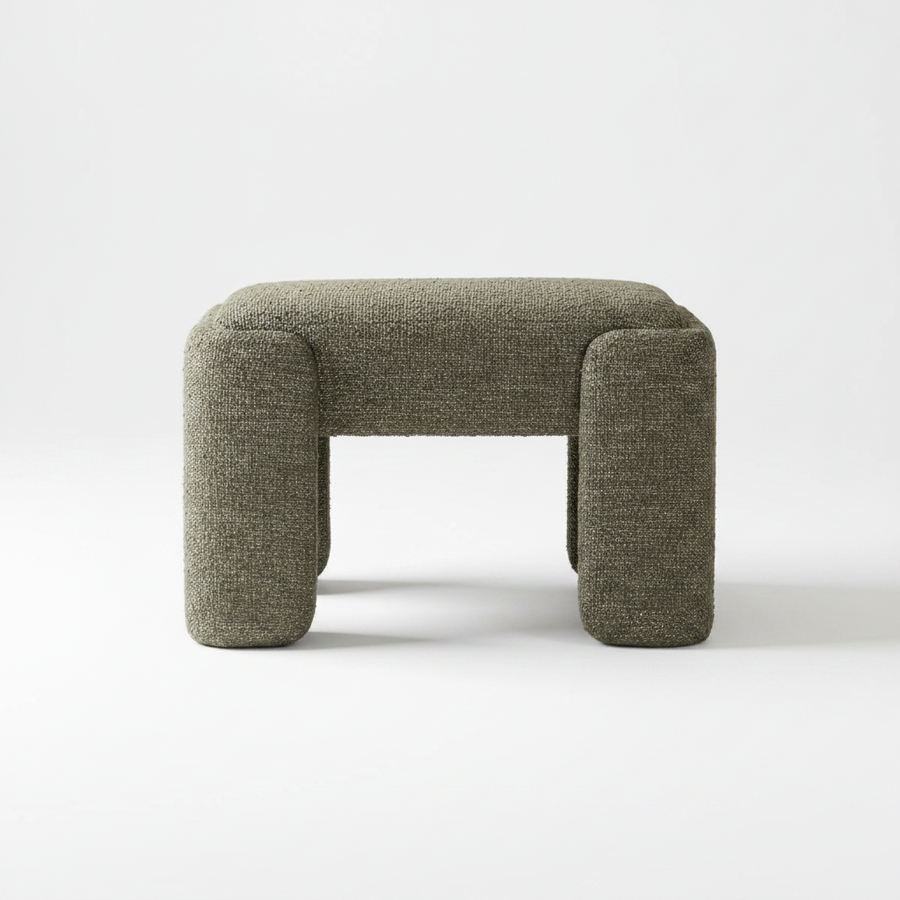 ANGUS GREEN BOUCLE SMALL BENCH