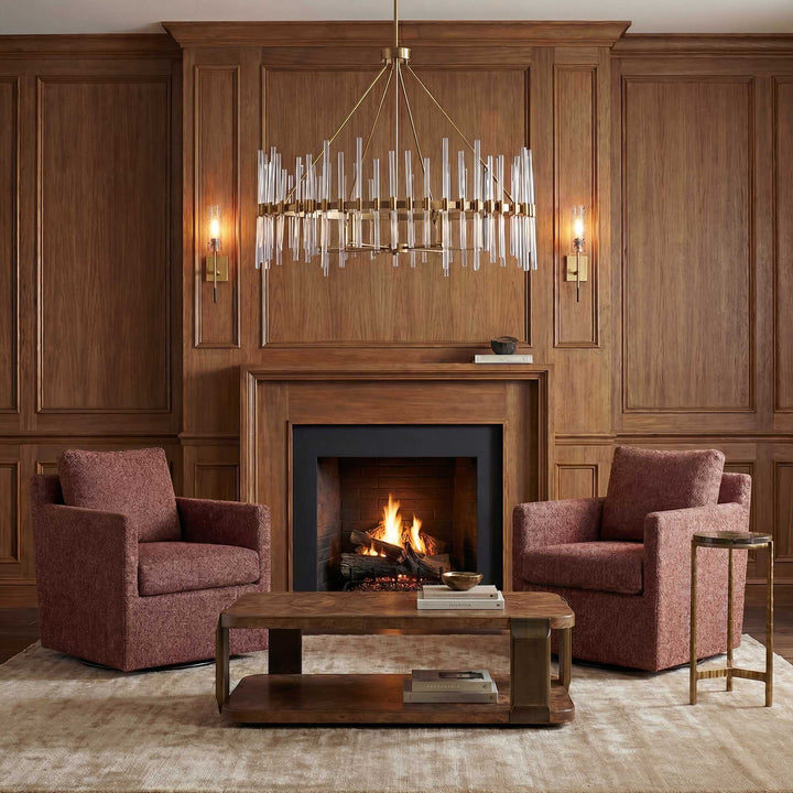 CANYON CHENILLE SWIVEL ARMCHAIR