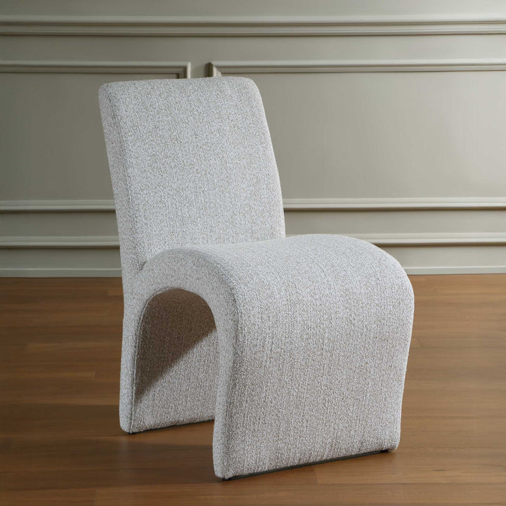 VALENTIN BOUCLE UPHOLSTERED DINING CHAIR