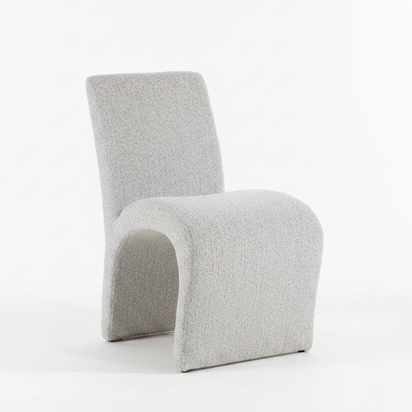 VALENTIN BOUCLE UPHOLSTERED DINING CHAIR