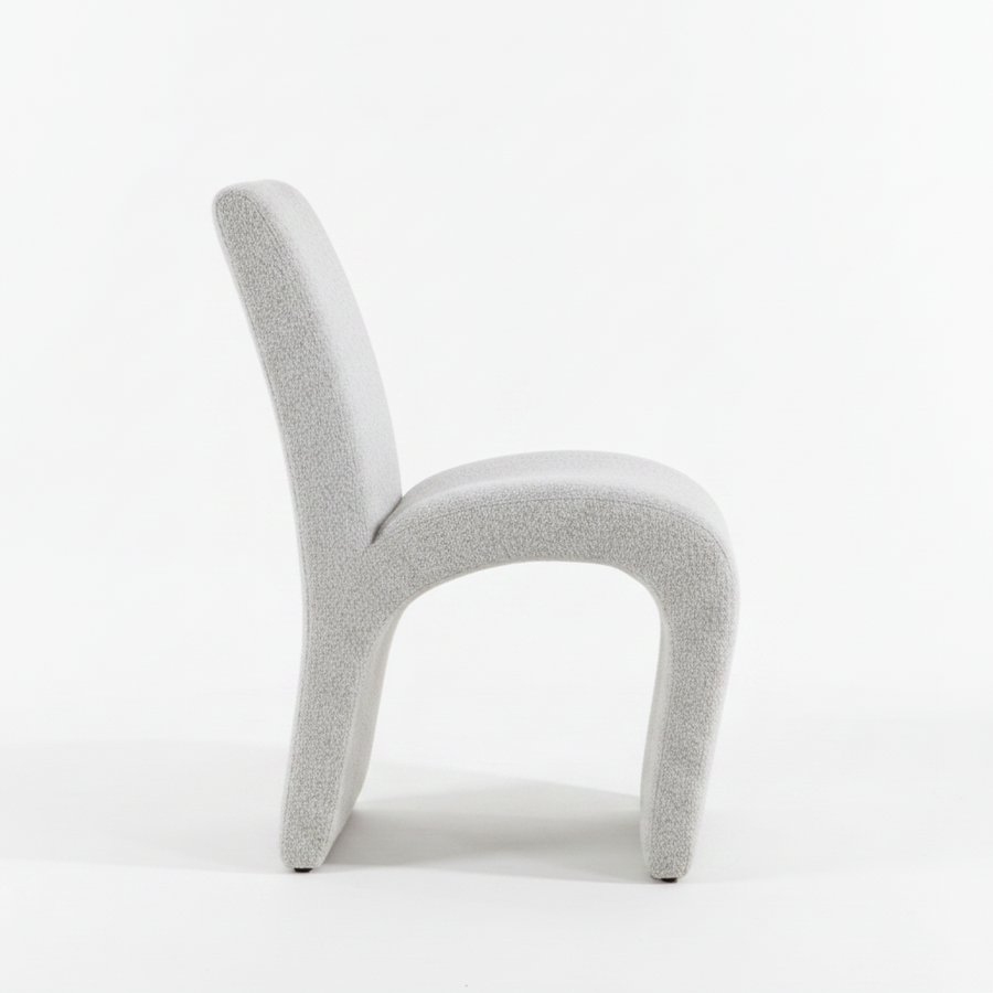 VALENTIN BOUCLE UPHOLSTERED DINING CHAIR