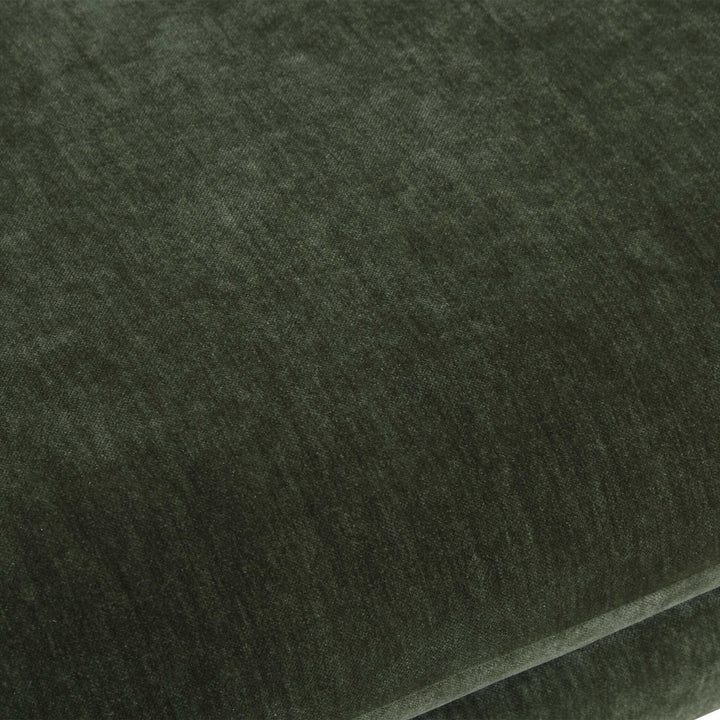 MANSON DISTRESSED MOSS VELVET UPHOLSTERED BENCH