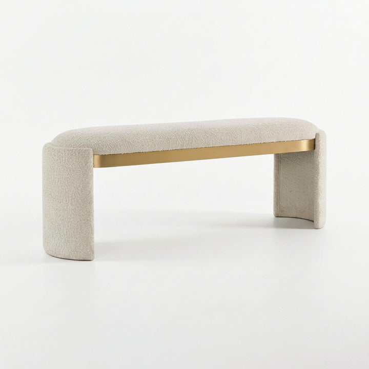 SERENA BOUCLE UPHOLSTERED BENCH