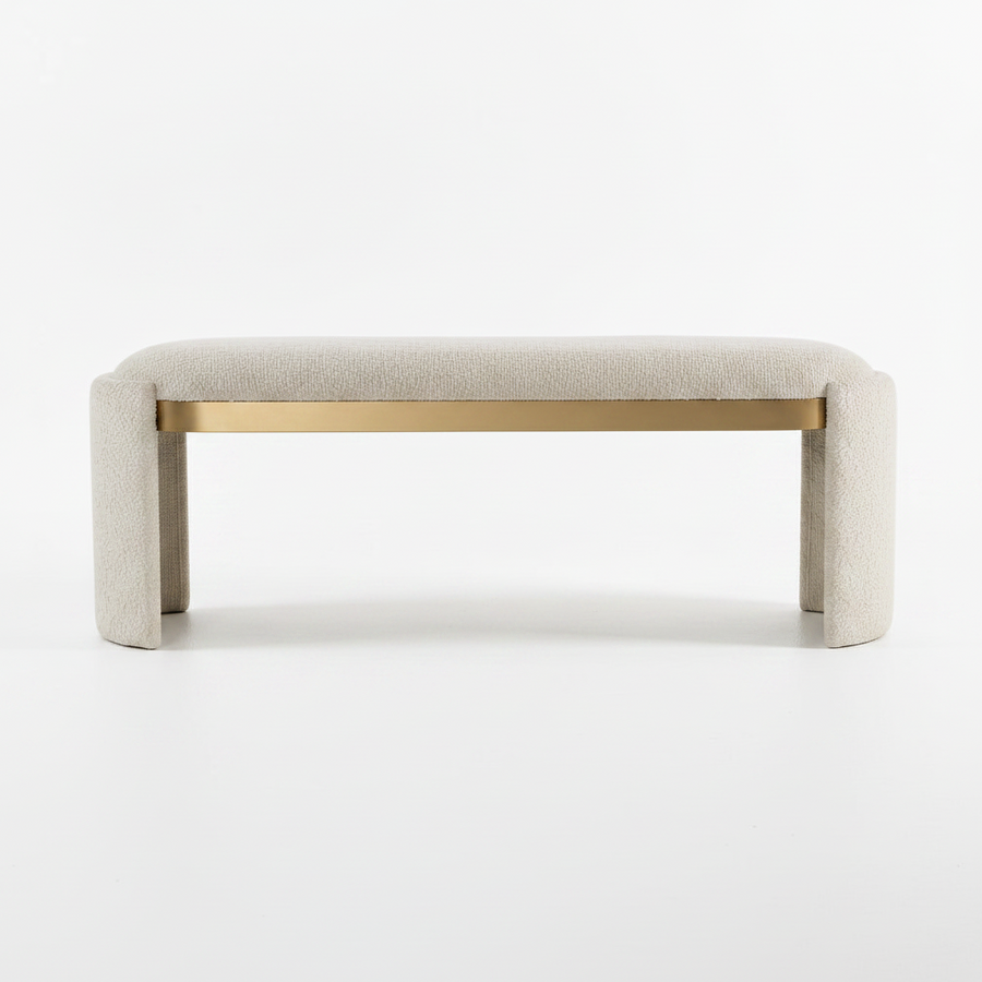 SERENA BOUCLE UPHOLSTERED BENCH