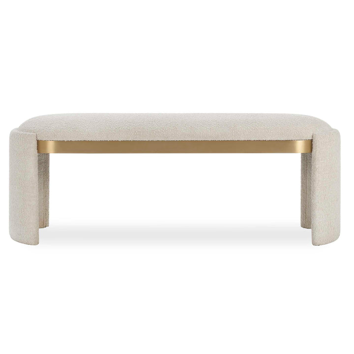 SERENA BOUCLE UPHOLSTERED BENCH