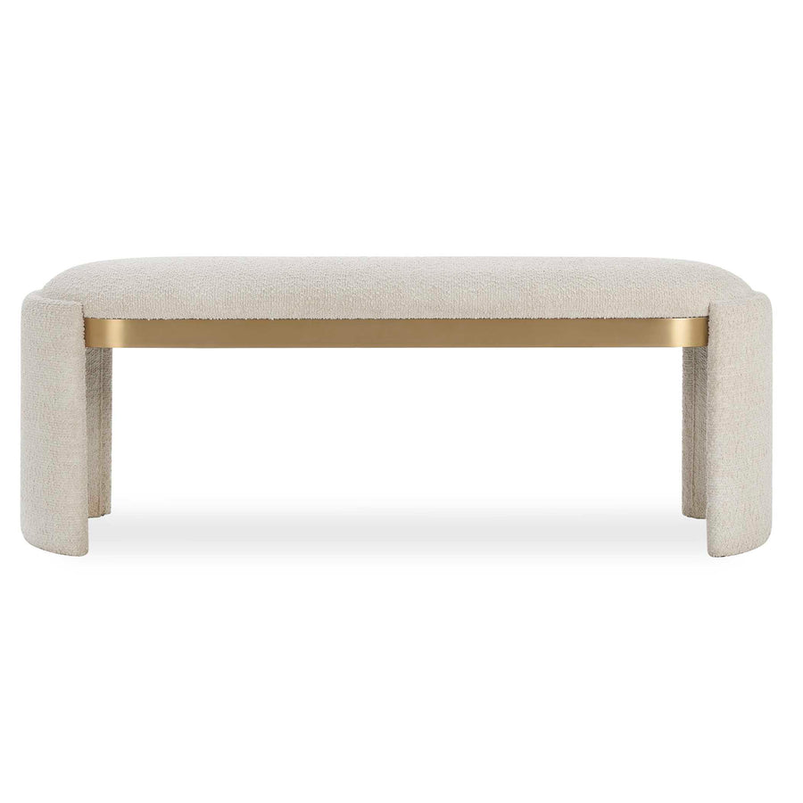 SERENA BOUCLE UPHOLSTERED BENCH