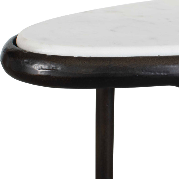 ATA MARBLE TOP ACCENT TABLE