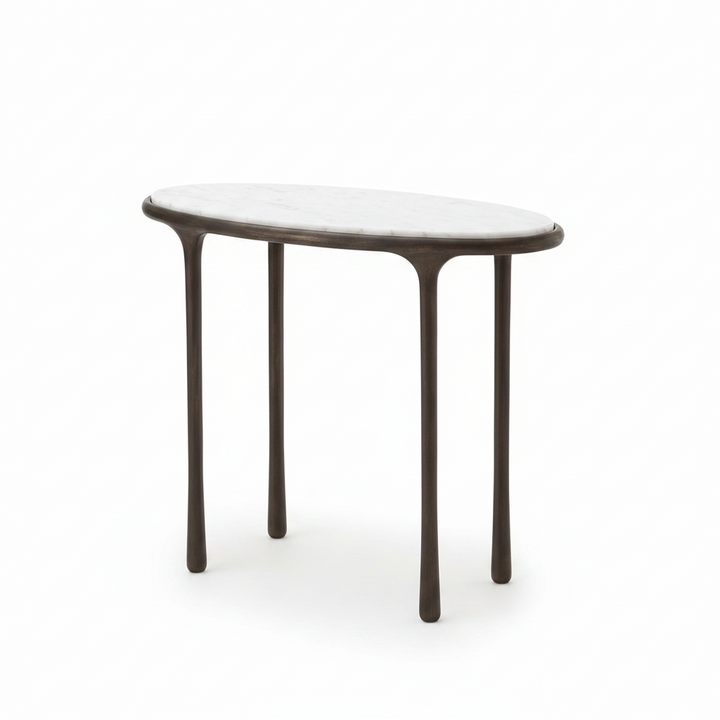 ATA MARBLE TOP ACCENT TABLE
