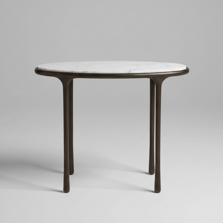 ATA MARBLE TOP ACCENT TABLE