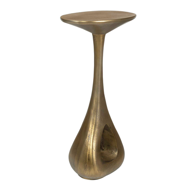 TOLSTOY BRASS ALUMINUM ACCENT TABLE